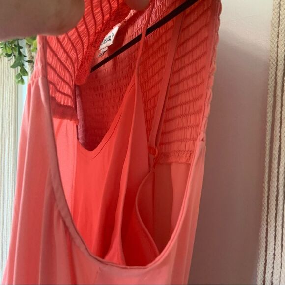 NANETTE LAPORE Women’s Light Flamingo Chiffon Smocked Waist Dress Size 6 - Picture 6 of 12